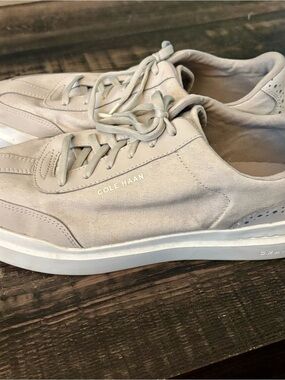 Cole Haan Men's Light Taupe Canvas Sneakers